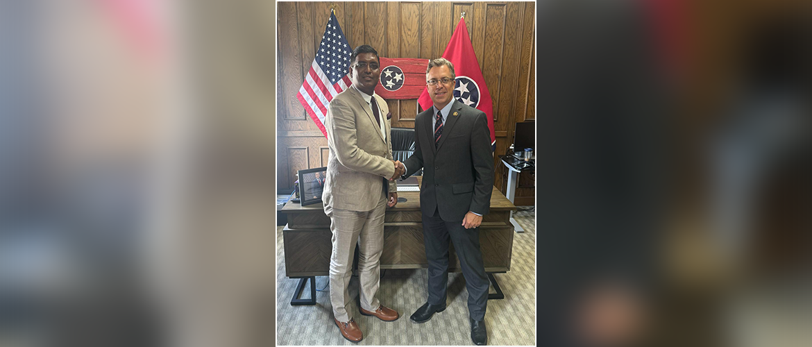  Consul General met Hon'ble Congressman Andy Ogles, Tennessee - May 10, 2024