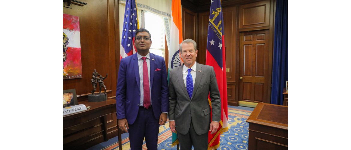  Consul General met Hon'ble Governor Brian Kemp, Georgia - September 17, 2024  
