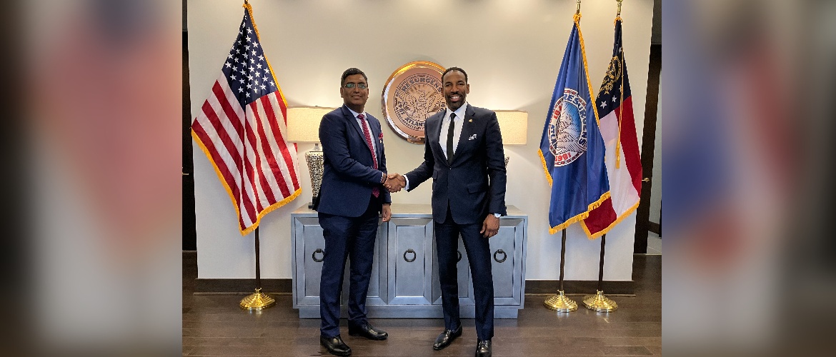  Consul General meets Mr. Andre Dickens, Mayor, Atlanta